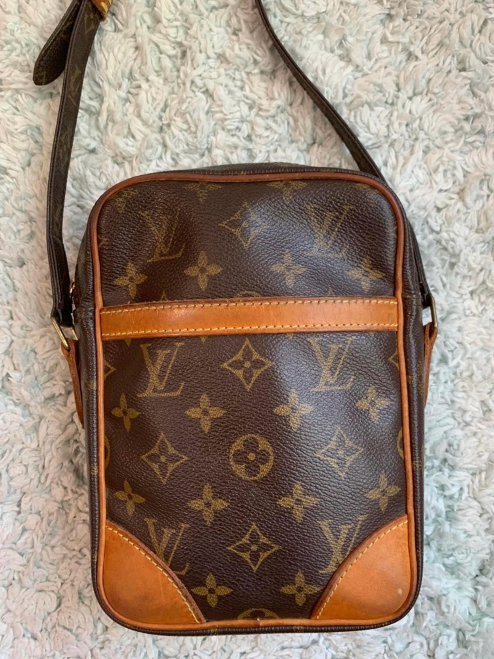 Louis Vuitton Danube Monogram Crossbody Bag - Brown and Tan